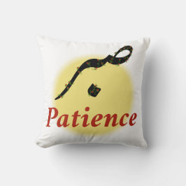 Arabic Calligraphy Sabr Patience Minimalist Zen Lo クッション