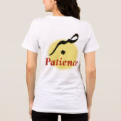 Arabic Calligraphy Sabr Patience Minimalist Zen Lo トライブレンドＴシャツ (裏面)