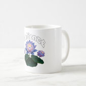 Arabic Calligraphy Sabr Patience - Zen Lotus Flowe コーヒーマグカップ (正面右)