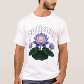 Arabic Calligraphy Sabr Patience - Zen Lotus Flowe Tシャツ (正面)