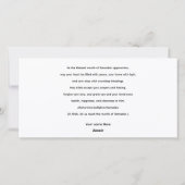 Arabic Diwani Calligraphy, Crescent Moon & Lantern シーズンカード (裏面)