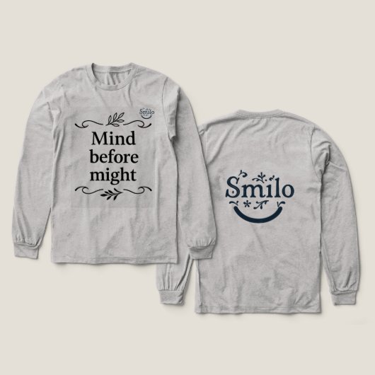 Arabic Elegance- Mind Before Might ' Women's' トライブレンドＴシャツ (デザイン 正面＆背面)