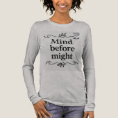 Arabic Elegance- Mind Before Might ' Women's' トライブレンドＴシャツ (正面)