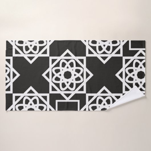 Arabic geometric pattern. Art decor. Islam. Flower バスタオル (バスタオル)