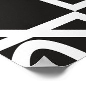 Arabic geometric pattern. Art decor. Islam. Flower ポスター (角)