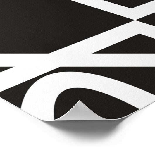 Arabic geometric pattern. Art decor. Islam. Flower ポスター (角)