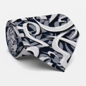 Arabic letters black and white  ネクタイ (ロール)