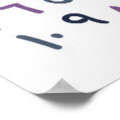 Arabic Numbers Chart Islamic Nursery Decor ポスター (角)