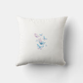 Arabic Quote Butterfly Throw Pillow クッション (裏面)