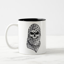 Arabic Skull Kufiya Shemagh ツートーンマグカップ