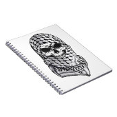 Arabic Skull Kufiya Shemagh Notebook ノートブック (右側)