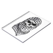 Arabic Skull Kufiya Shemagh Notebook ノートブック (左側)