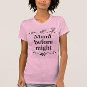 Arabic Wisdom Tee-Mind before might 'Women's' Tシャツ (正面)