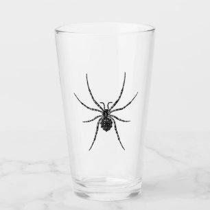 "Arachnid"シンプル不気味B&Wピントガラス タンブラーグラス