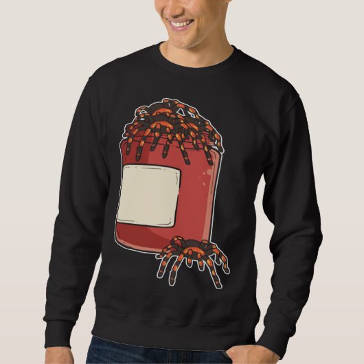 Arachnid Spiders In Bottle Cute Tarantula For Kids スウェットシャツ (正面)