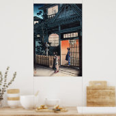 Araki alley in Yotsuya by Tsuchiya Koitsu ポスター (キッチン)