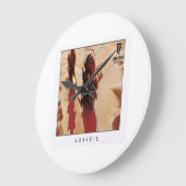 Arakkis Wall Clock, 25.4 cm Round Natural Wood ラージ壁時計 (傾斜)