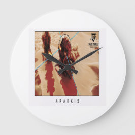 Arakkis Wall Clock, 25.4 cm Round Natural Wood ラージ壁時計