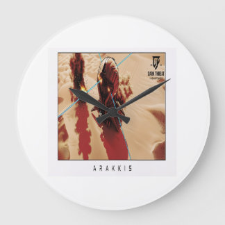 Arakkis Wall Clock, 25.4 cm Round Natural Wood ラージ壁時計