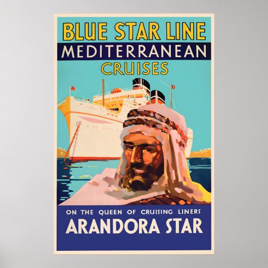 Arandora Star Cruise Ship Poster Vintage ポスター (正面)