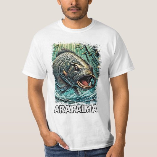 Arapaima Gigas極端な漁師のためのモンスターフィッシュ Tシャツ (正面)