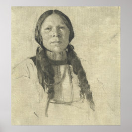 Araphoe Boy - de Forest Bushファインアート ポスター