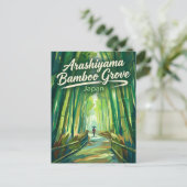 Arashiyama Bamboo Grove Japan ポストカード (スタンド正面)