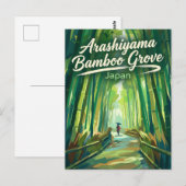 Arashiyama Bamboo Grove Japan ポストカード (正面/裏面)