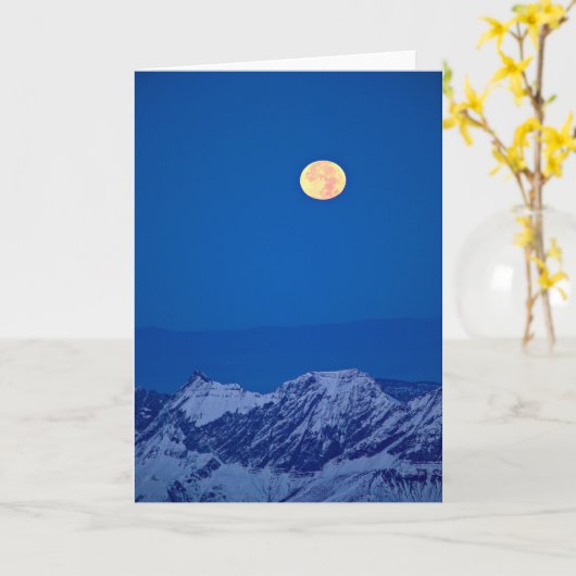 Aravis Mountains | Mont Blanc Range カード (黄色い花)