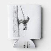 Arbアートアルボリスト樹木外科医チェーンソーギフトカード 缶クーラー (裏面)