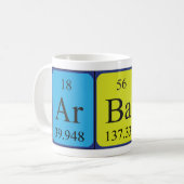 Arbab定期テーブル名mag コーヒーマグカップ (正面左)