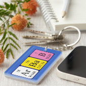 Arbab定期的なテーブル名キーリング キーホルダー (正面右)
