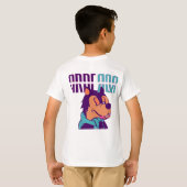 Arberor キッズ 男の子 カートゥーンTシャツ - おもしろグラフィック Tシャツ (裏面フル)