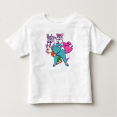 Arberor Cartoon Toddler Fine Jersey T-Shirt  トドラーTシャツ (正面)
