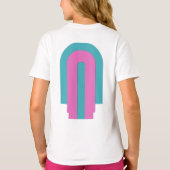 Arberor Girls'Basic Tシャツ – グラフィックはっきりしたデザイン (裏面)