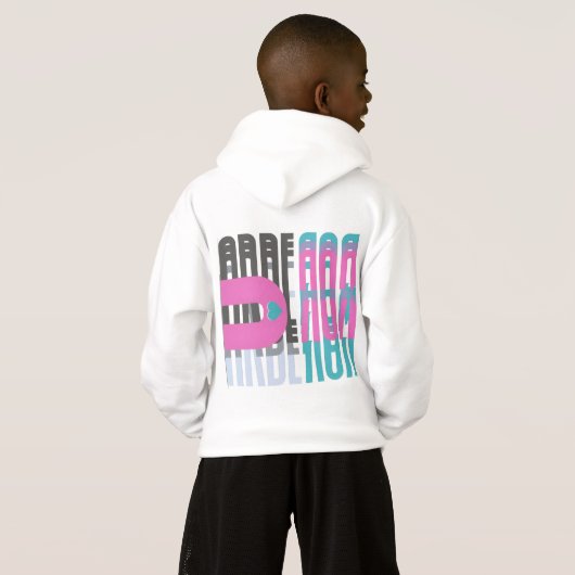 Arberor Hoodie – Pastel Gradient Logo & Play (裏面フル)