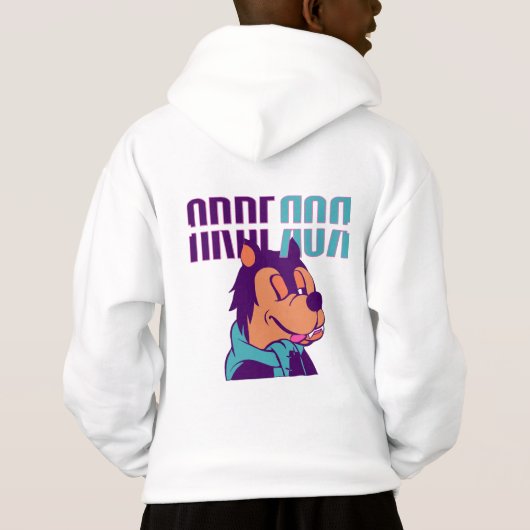 Arberor Kids Hoodie – Modern Gradient Block Logo  (裏面)