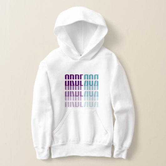Arberor Kids Hoodie – Modern Gradient Block Logo  (レイダウン)