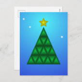 Árbol de Navidad 3D Serio y elegante シーズンポストカード (正面/裏面)