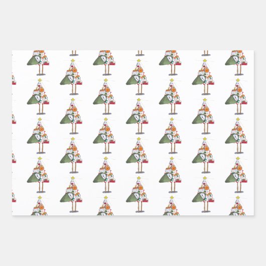 Árbol de Navidad para comérselo ラッピングペーパーシート (正面3)