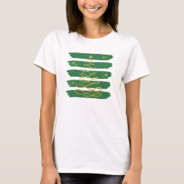 Árbol navideño dorado tシャツ