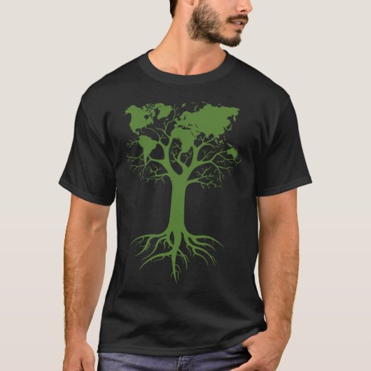 Arbor Day 2021 Earth Tree Planter気候変動 Tシャツ (正面)
