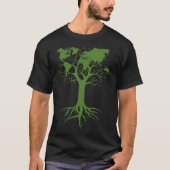 Arbor Day 2021 Earth Tree Planter気候変動 Tシャツ (正面)