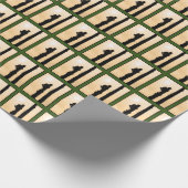 Arboresous:シルエットクライマーサンセットミニマリスト ラッピングペーパー (角)