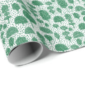 Arboretum 230715 – 森の緑（白） ラッピングペーパー (ロールコーナー)