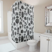 Arboretum 230715 – 黒(白) シャワーカーテン (インサイチュ)