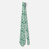 Arboretum 230715 - Forest Green on White ネクタイ (正面)