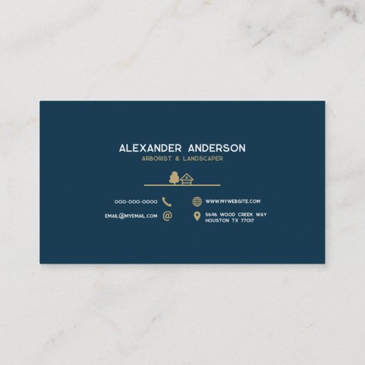 Arborist 名刺 (裏面)