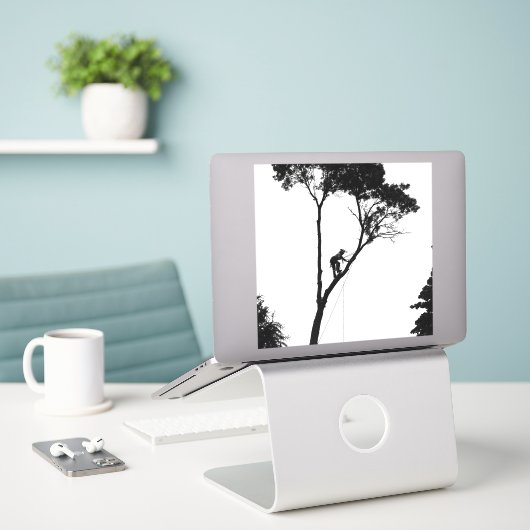 Arborist at Work シール (デスク上のノートパソコン)