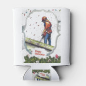 Arborist chainsaw tree surgeon Gift Christmas 缶クーラー (裏面)